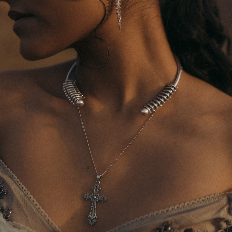 Medieval Cross | Collier pendentif - Argent 925