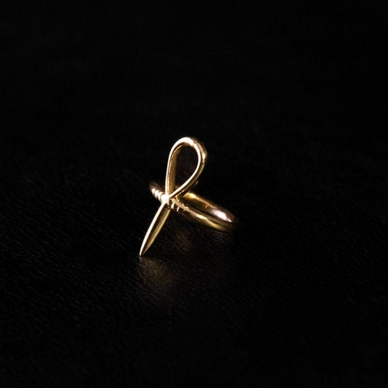 Ankh | Bague Ventre de Vie - Laiton