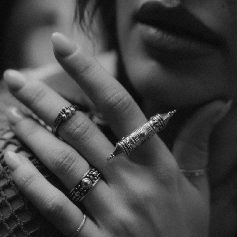 Beaded Edge | Bague - Argent 925