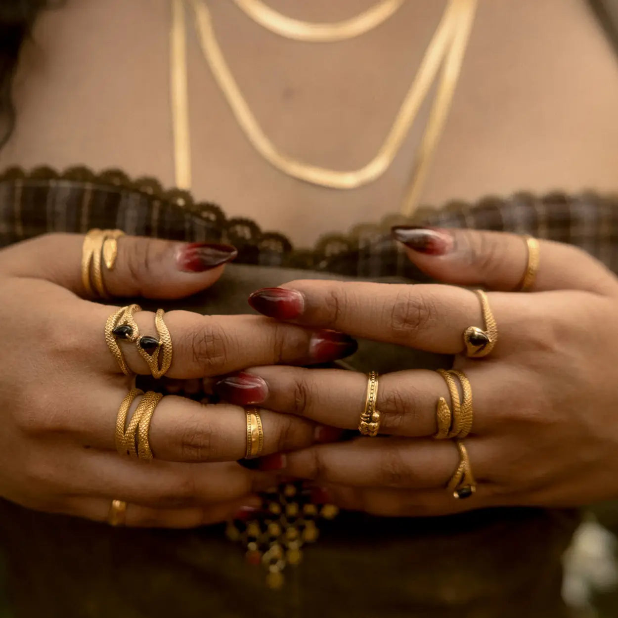 Serpentine | Serpent Ring - Brass