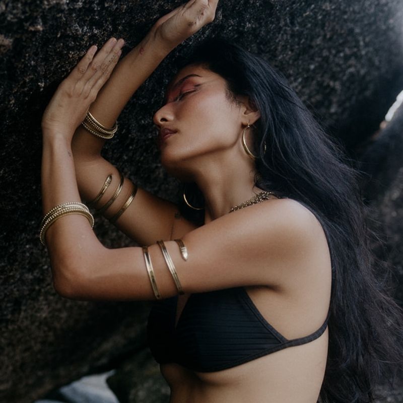 Ancient Armlet | Bracelet - Brass - NOIR KĀLA