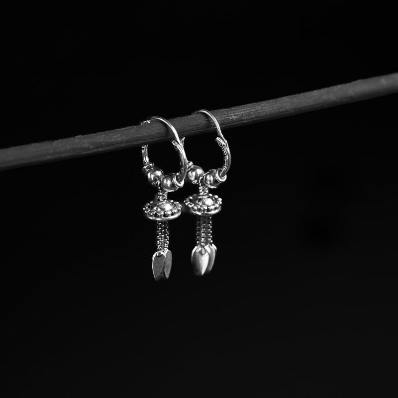 Ancient Future | Boucles d'oreilles créoles - NOIR KĀLA