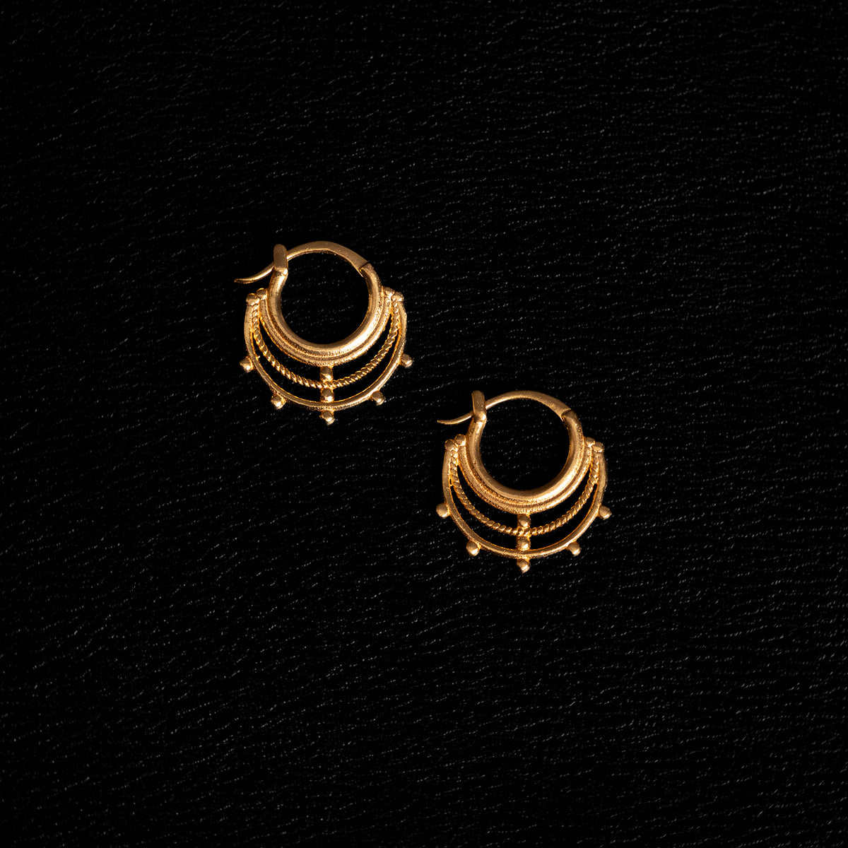 Cosmic | Boucles d'oreilles créoles - Or 