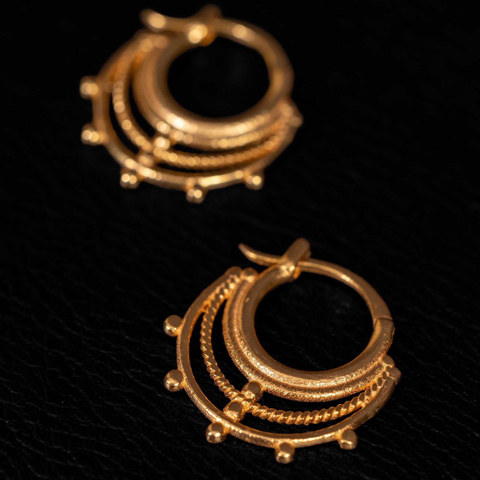 Cosmic | Boucles d'oreilles créoles - Or 