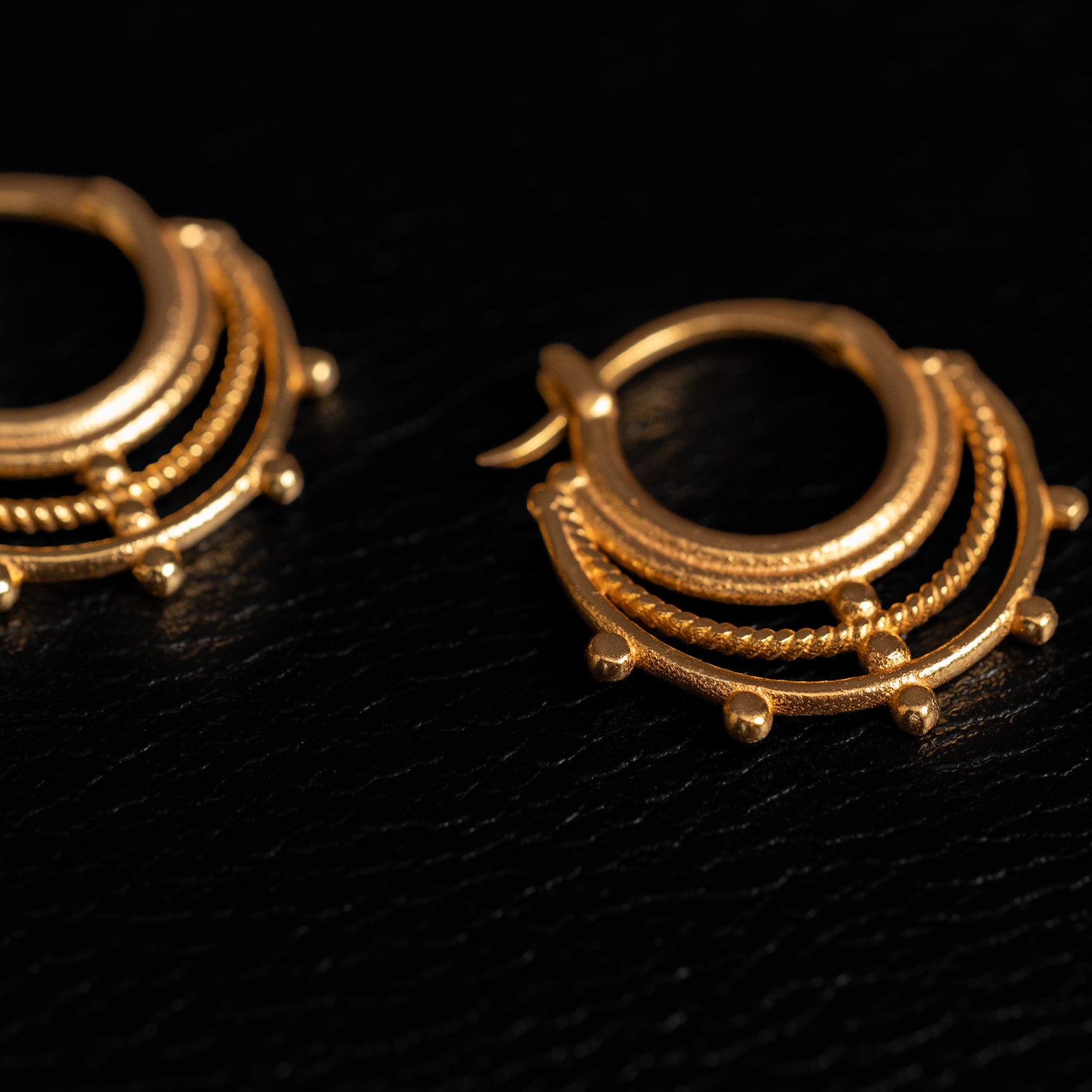 Cosmic | Boucles d'oreilles créoles - Or 