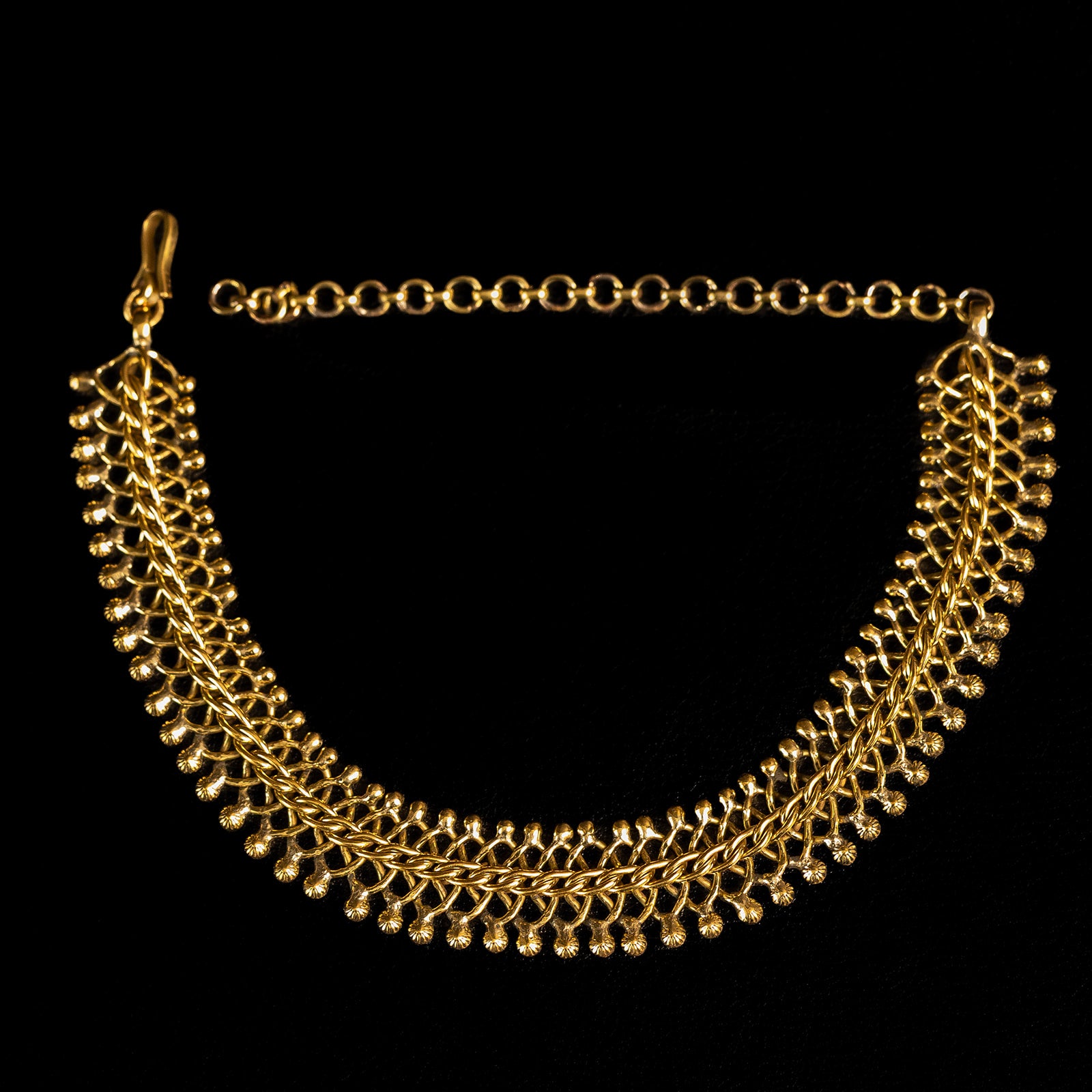 Interwoven Metal | Collier - Laiton