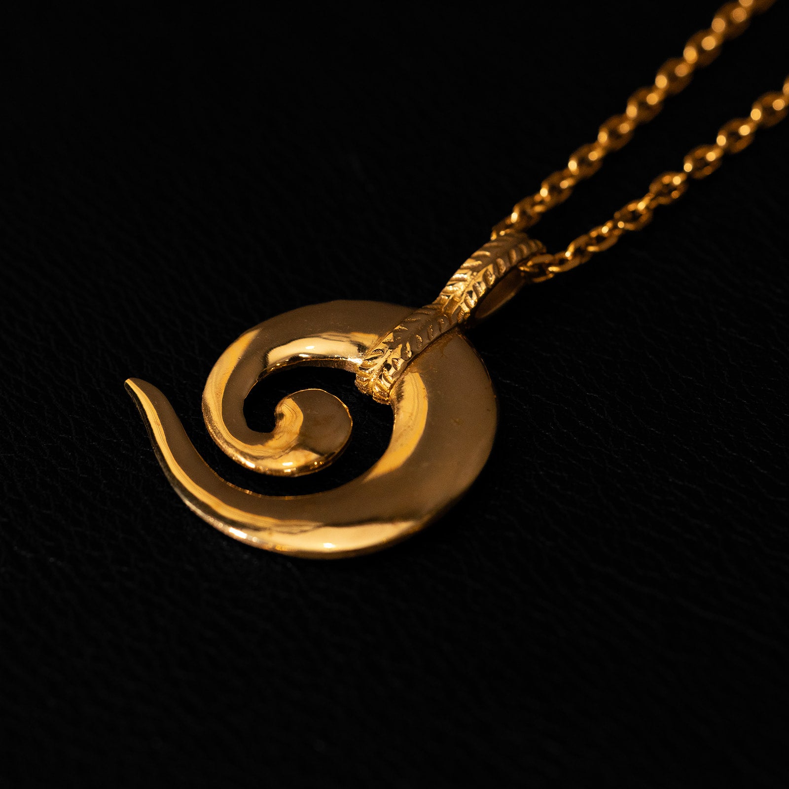 Spirale | Collier Pendentif - Laiton