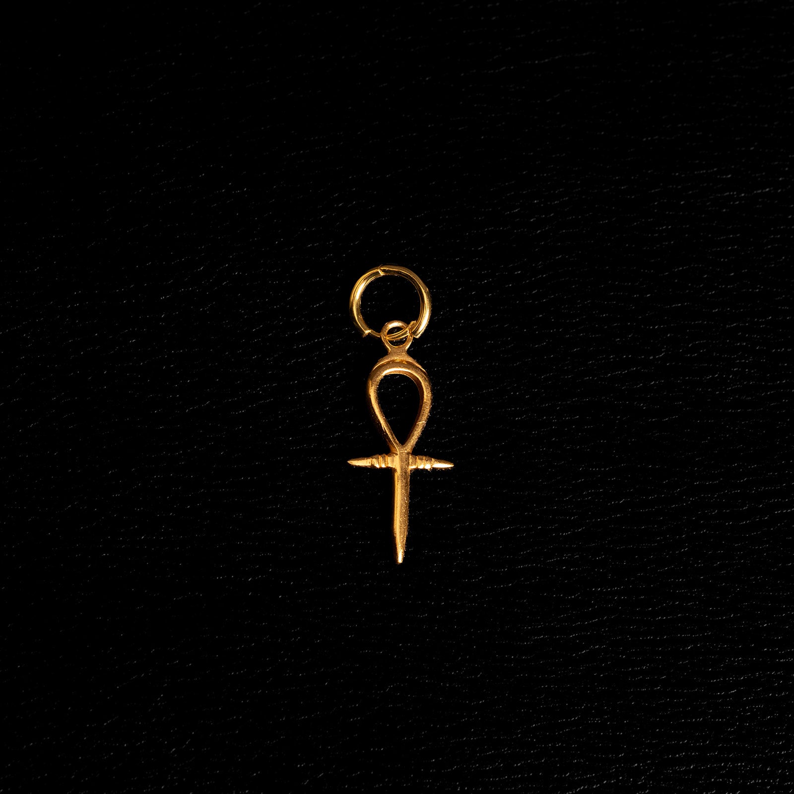 Ankh | Boucle d'oreille créole solo Womb of Life - Or 