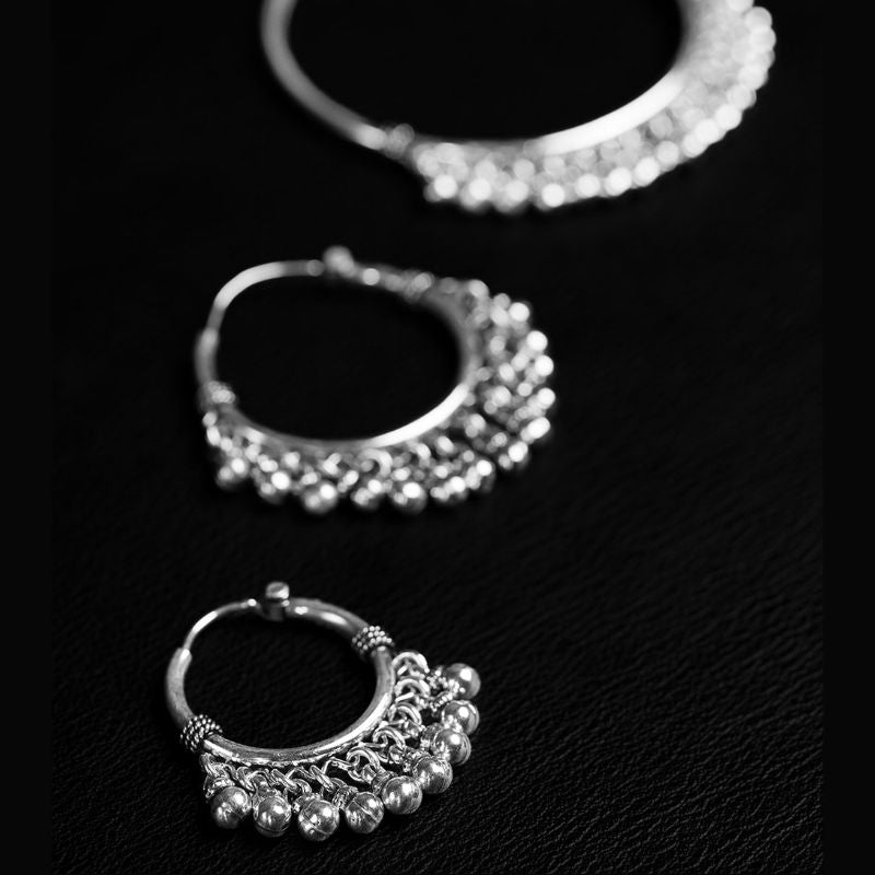 Wind Womxn | Hoop Earrings – 925 Silver - NOIR KĀLA