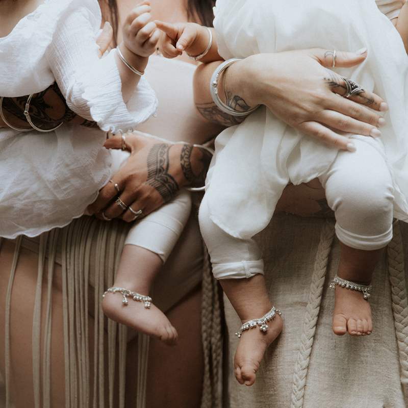 Birth | Bracelet de cheville - NOIR KĀLA